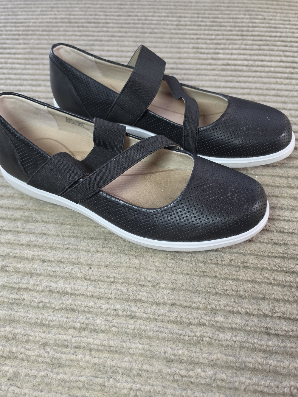 Munro Cass Mary Jane Women's Shoes Size 8.5W WIDE Walking Casual Leather Flats